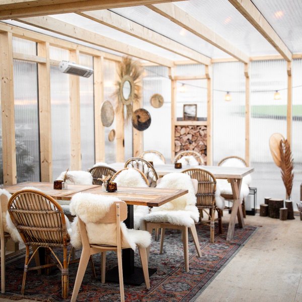 Gemütlich eingerichtetes Wintervillage