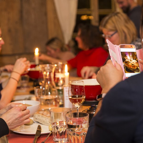 Fondue im Chalet