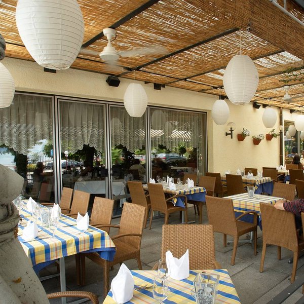 Restaurant Brasserie au Lac at Parkhotel Schwert, Weesen by Lake Walen